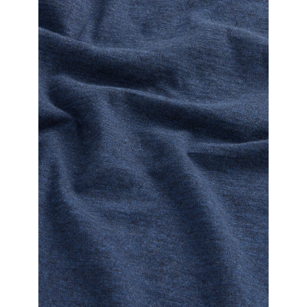 Woolrich Blauwe Crew Neck Bedrukt Logo T-shirts Blue Heren