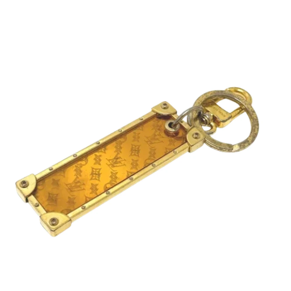 Louis Vuitton Vintage Pre-owned Fabric key-holders Yellow Dames