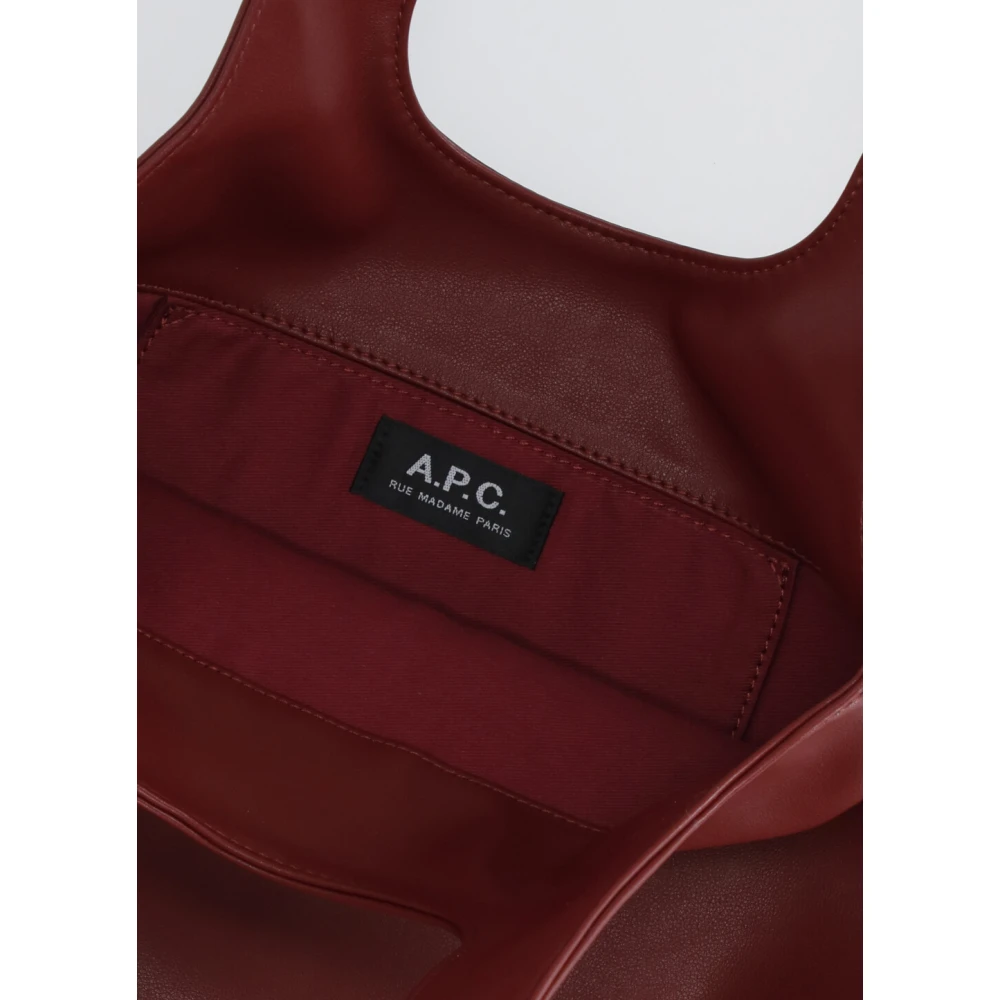 A.p.c. Synthetische leren winkeltas voor vrouwen Red Dames