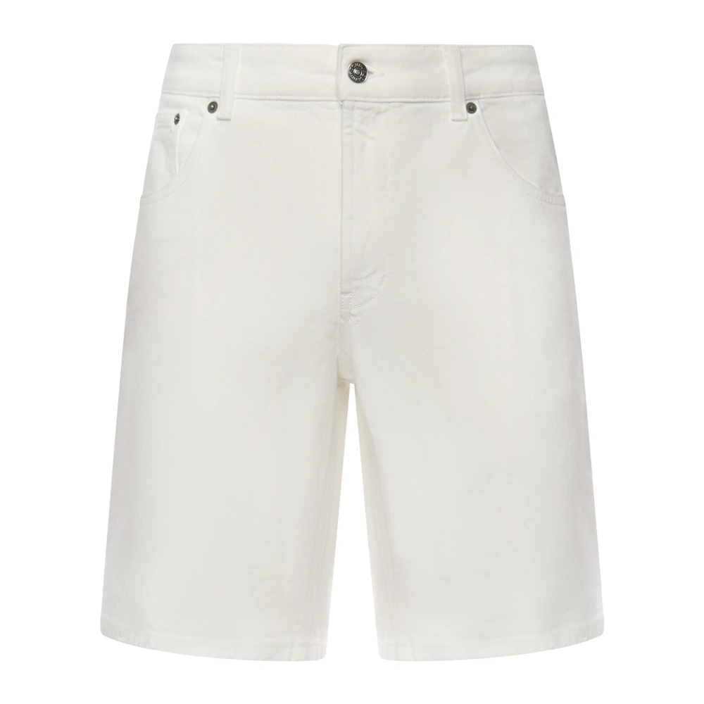 Dondup Men's White Casual Shorts - Casual Shorts - W32 - Shorts