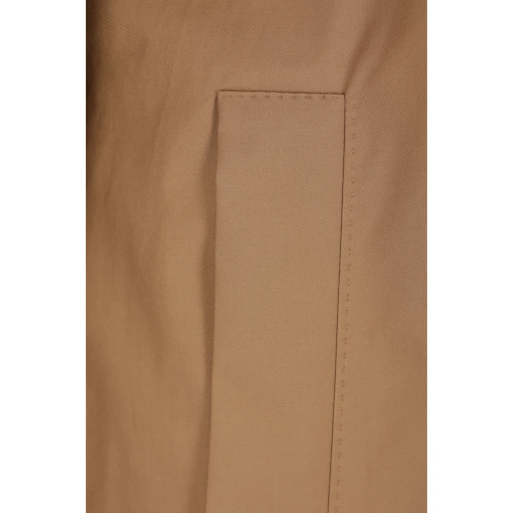 Max Mara Bruine dubbelrijige trenchcoat Brown Dames