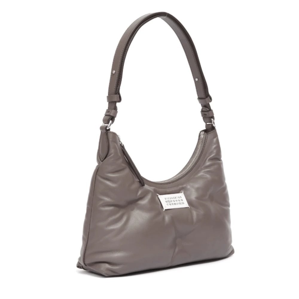 Maison Margiela Taupe Grijs Lamsleren Schoudertas Gray Dames