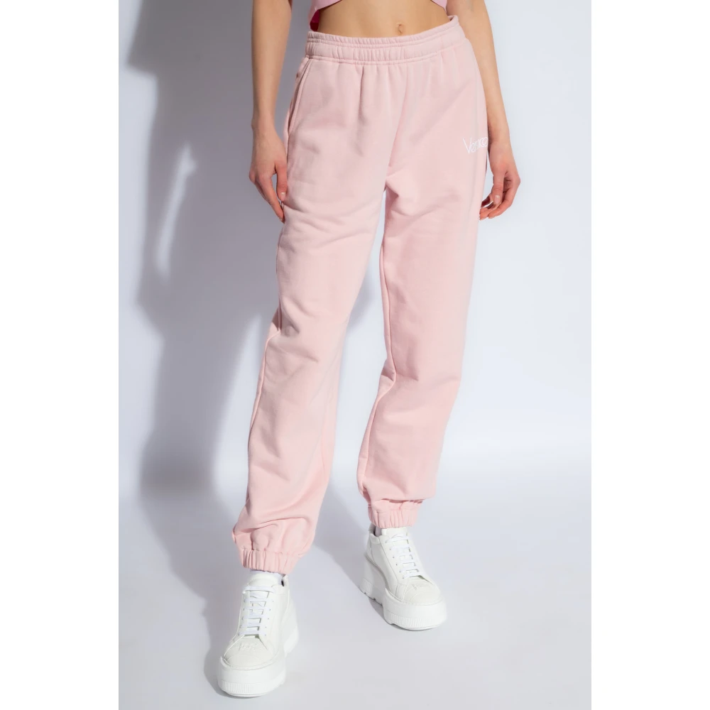 Versace Sweatpants met logo Pink Dames