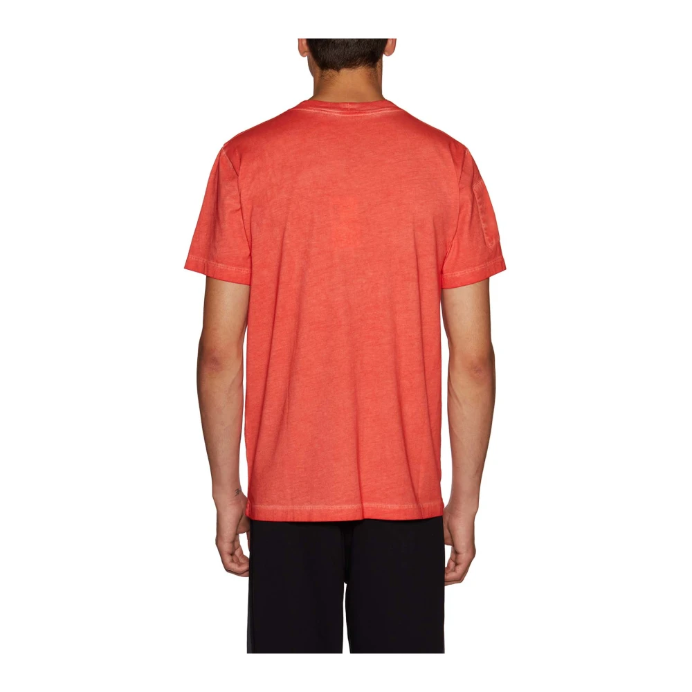 Helmut Lang Militaire Katoenen T-Shirt Pink Heren