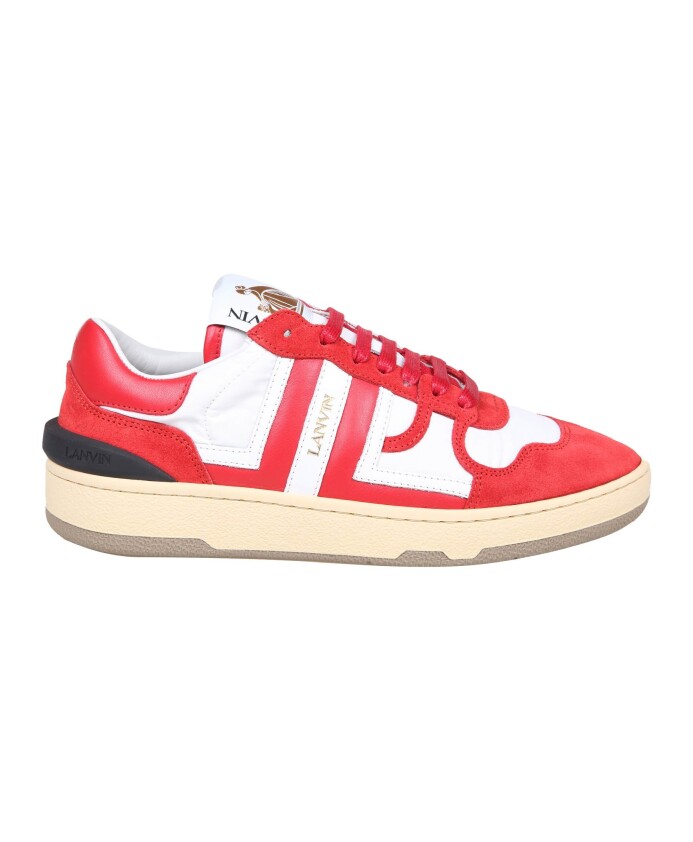baskets-en-cuir-rouge-et-blanc