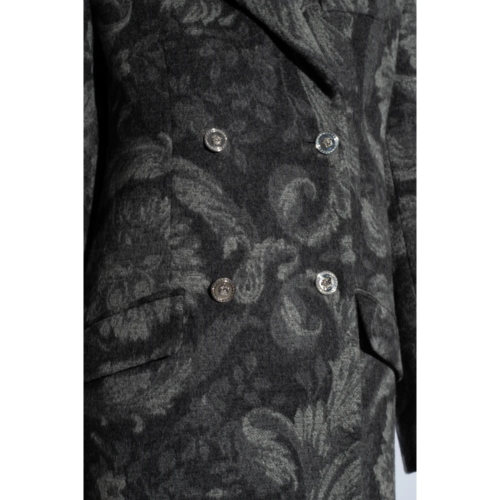 Versace Wollen jas Gray Dames