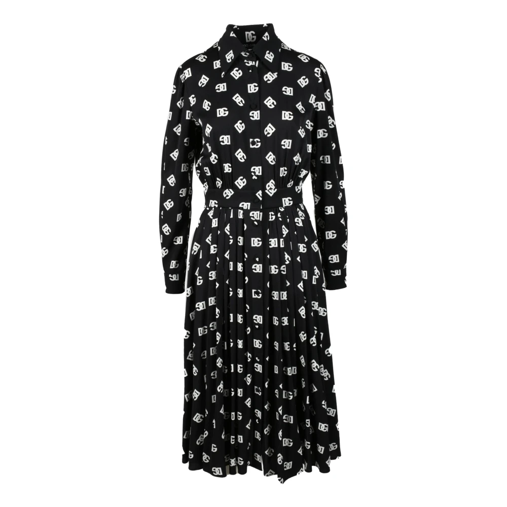 Dolce & Gabbana Zijde Blend Damesjurk Black Dames