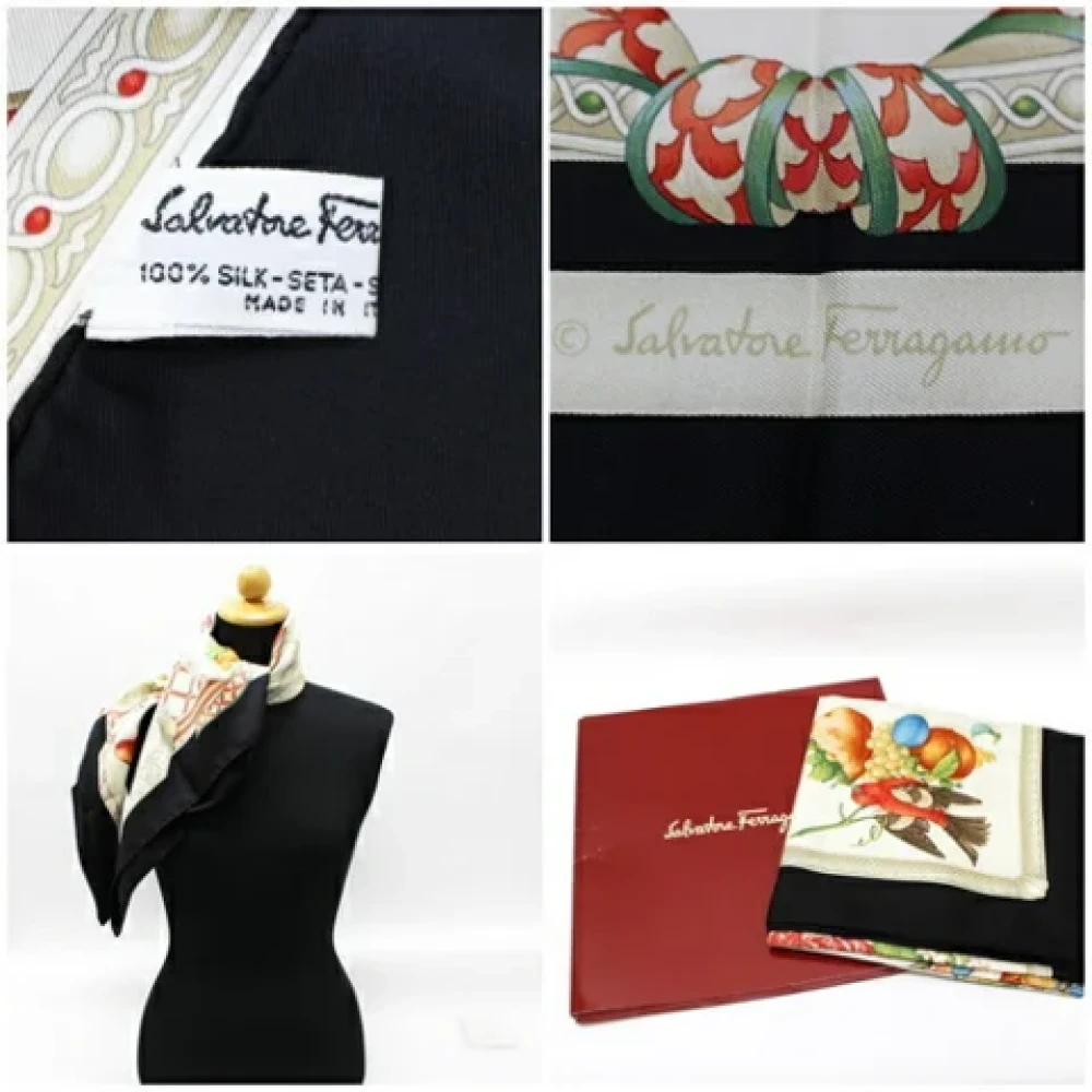 Salvatore Ferragamo Pre-owned Silk scarves Multicolor Dames