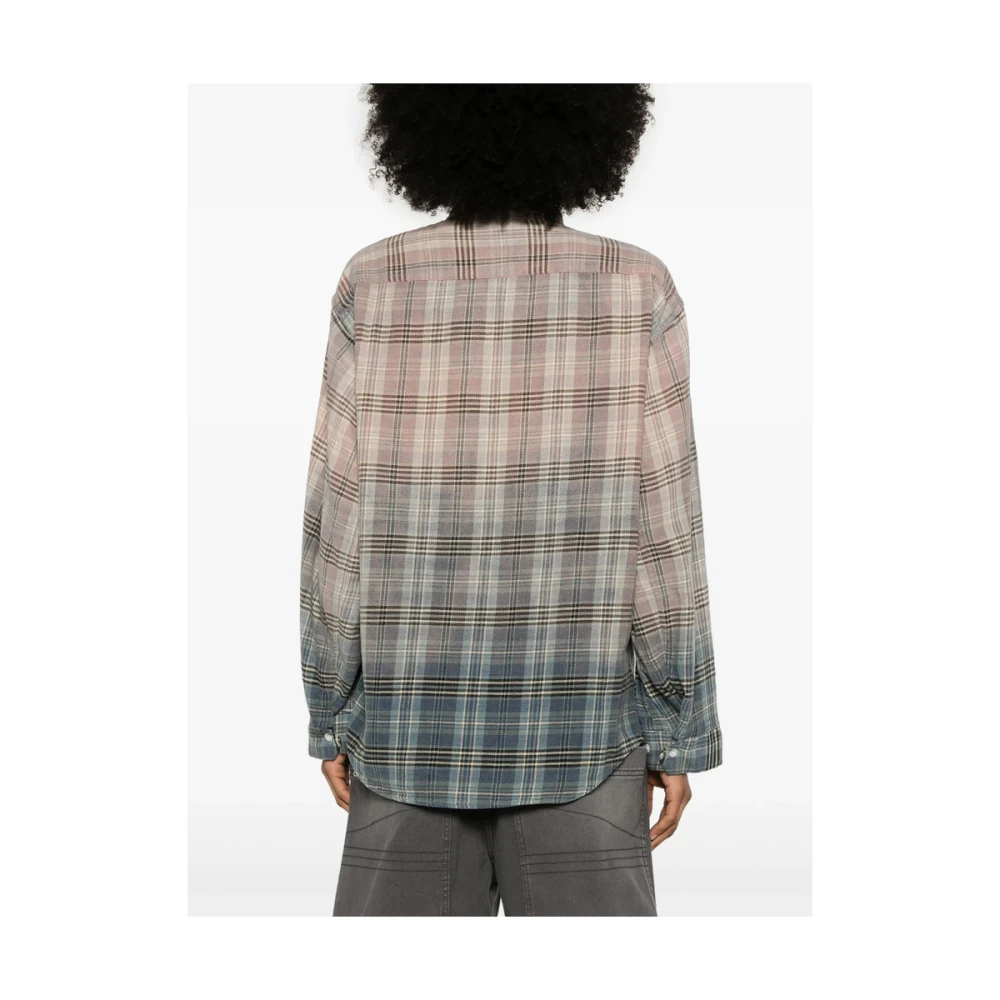 R13 Klassieke Button-Up Shirt in Lichtbruin Multicolor Dames