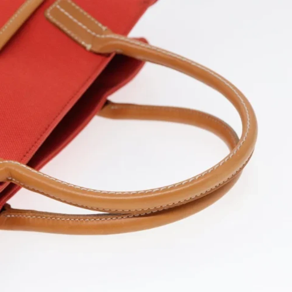 Burberry Vintage Pre-owned Canvas handbags Orange Dames