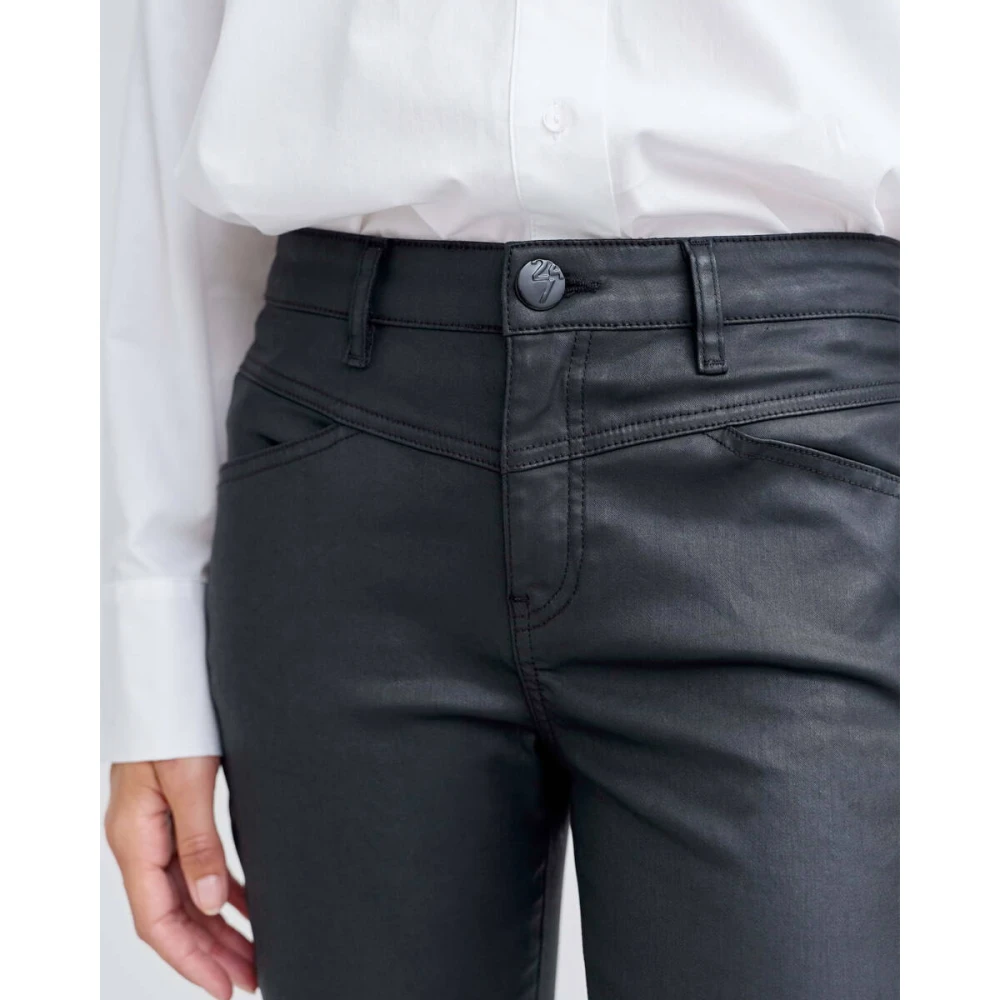Opus Remix Denim Jeans Black Dames