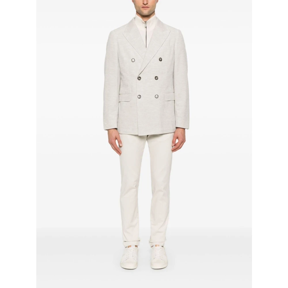 Briglia Moderne Slim-Fit Broek White Heren