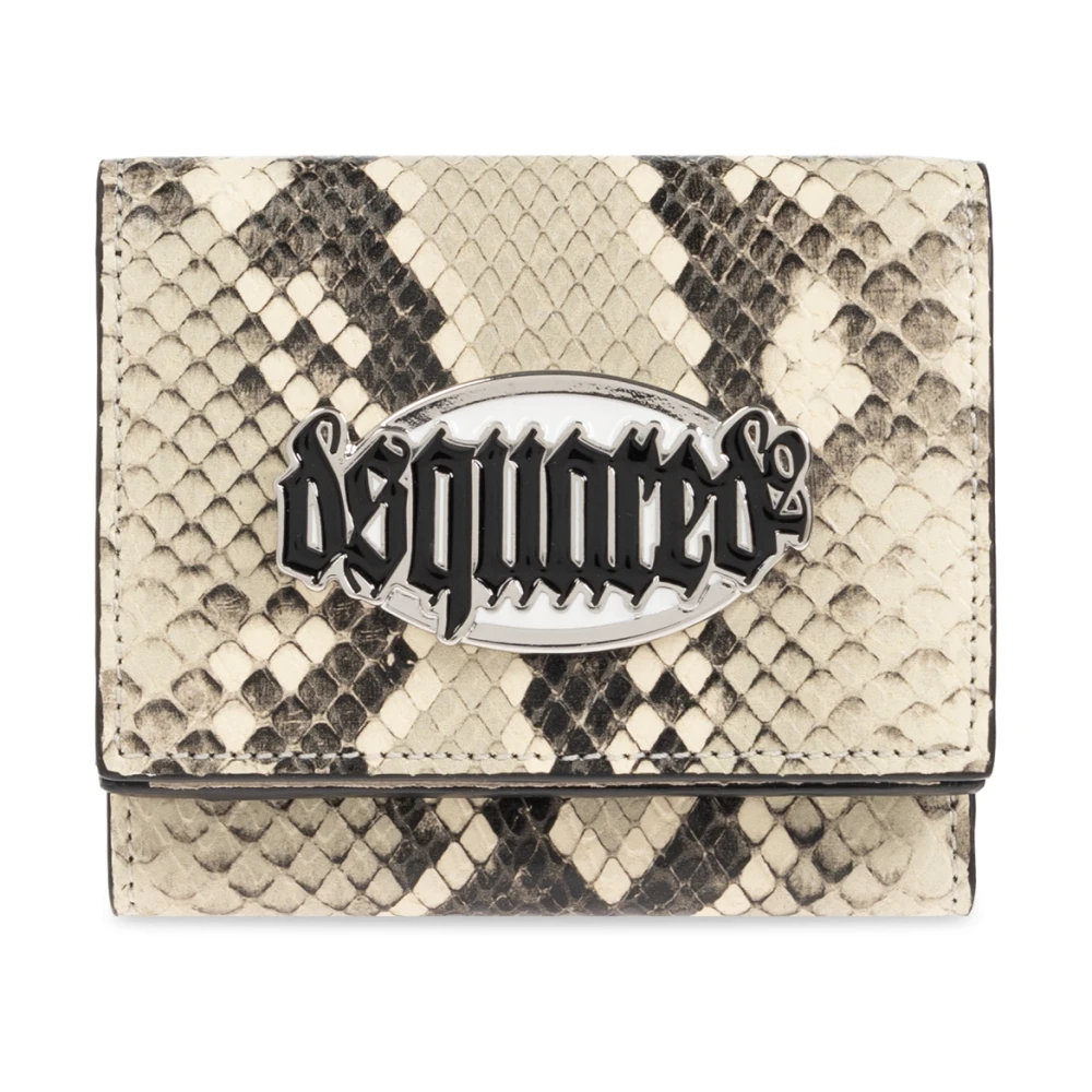 Dsquared2 Portemonnee met logo Beige Dames