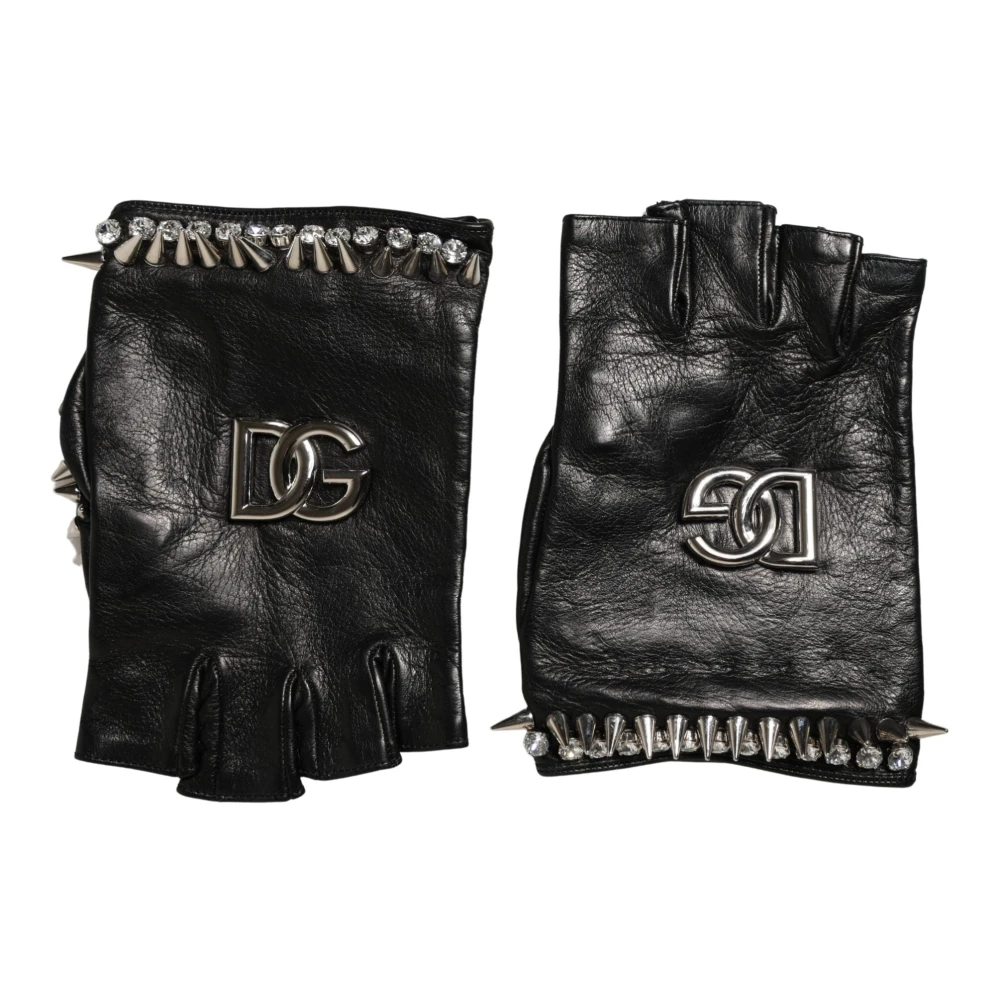 Dolce & Gabbana Women's Black Short Gloves - Gloves - One Size - Accessories