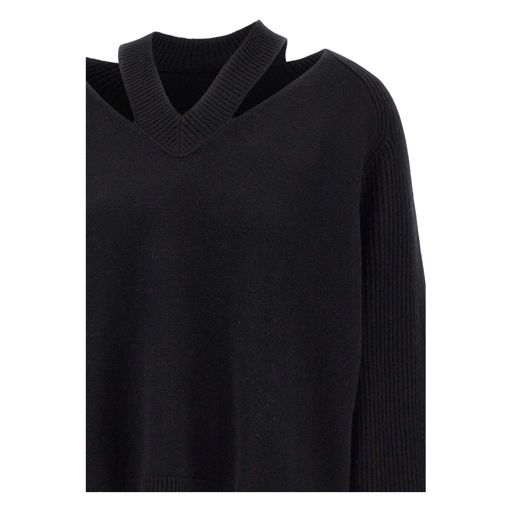 Notshy Zwarte Sweater Maglia Stijlvol Black Dames