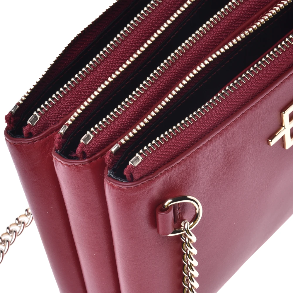 Baldinini Red calfskin wallet Pink Dames