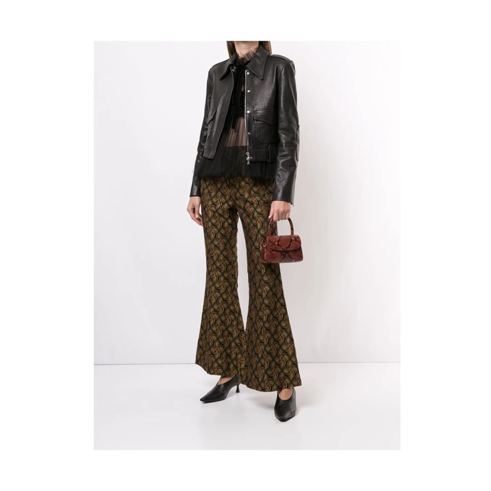Khaite Zwarte lamsskin Cordelia leren jas Black Dames