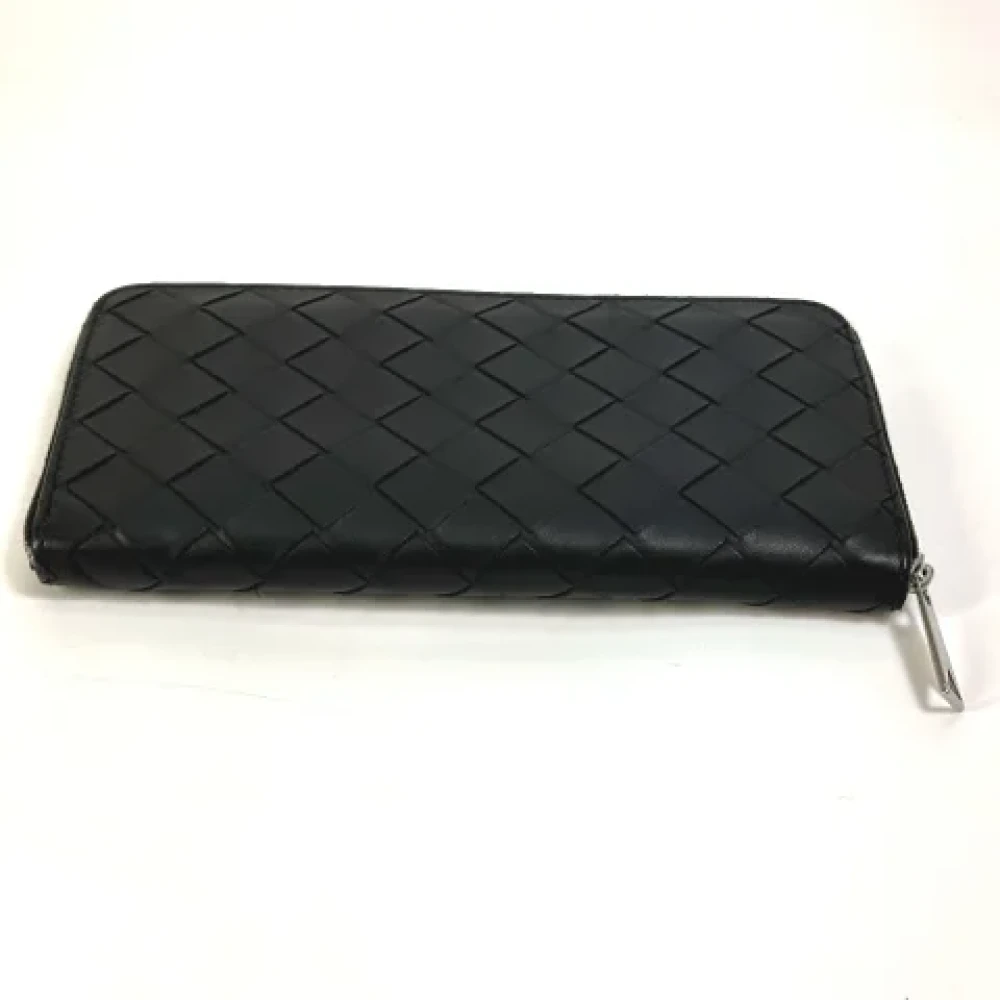 Bottega Veneta Vintage Pre-owned Leather wallets Black Dames