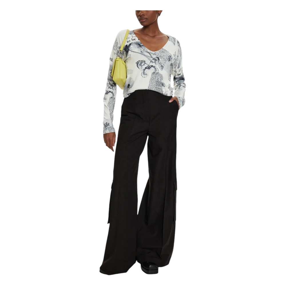 Desigual Dames Gebreide Collectie voor Herfst Winter White Dames