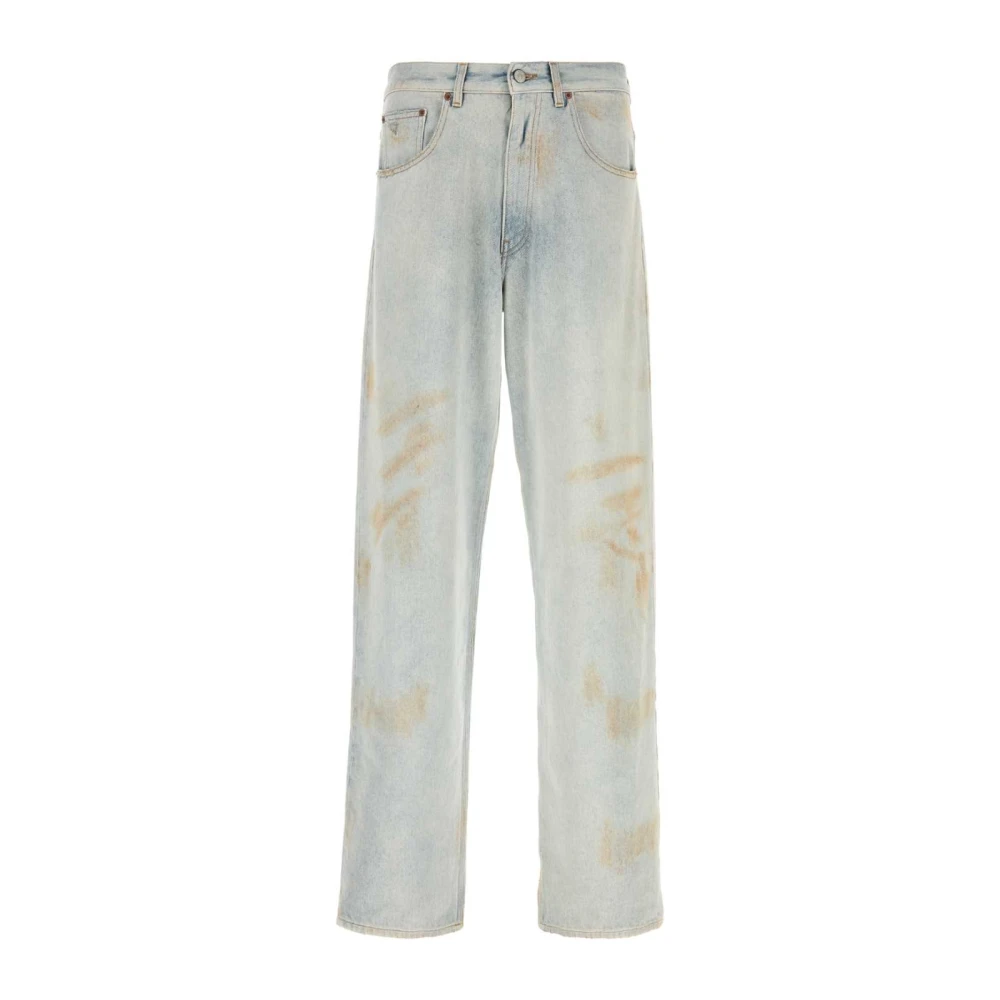 MM6 Maison Margiela Lichtblauwe distressed denim jeans Blue Heren