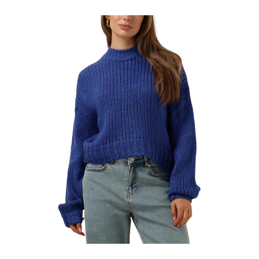 YDENCE Dames Truien & Vesten Knitted Sweater Soraya Blauw