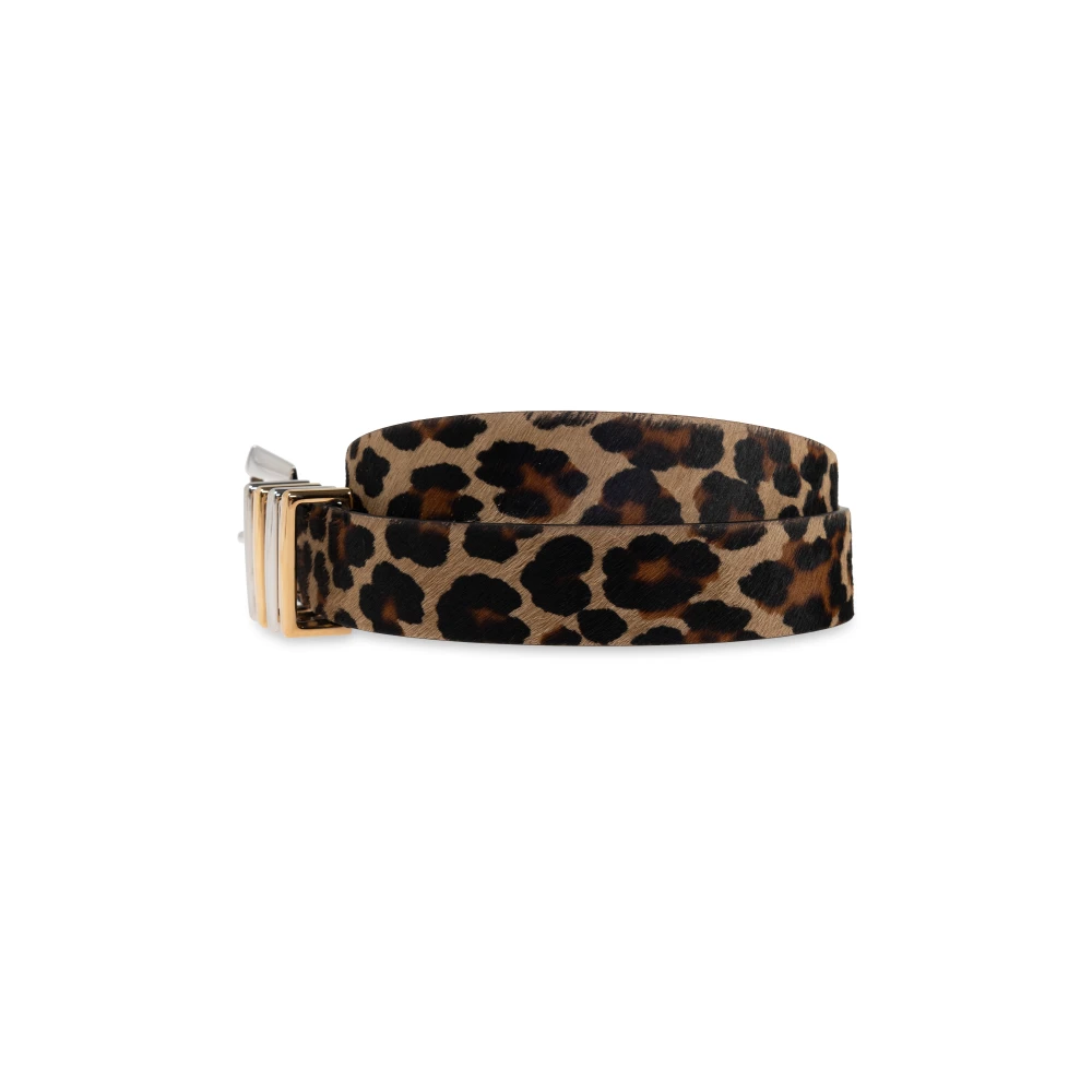 Versace Leren riem Brown Heren