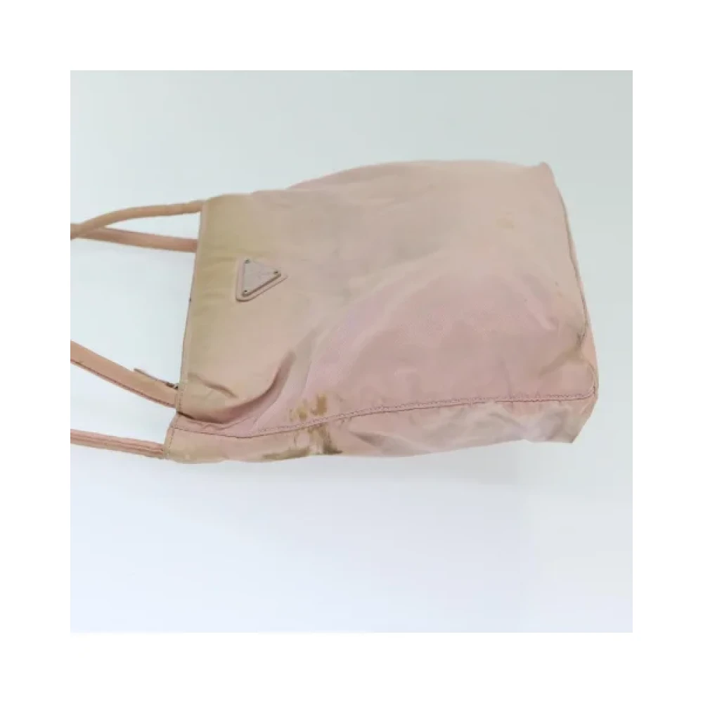 Prada Vintage Pre-owned Nylon handbags Pink Dames