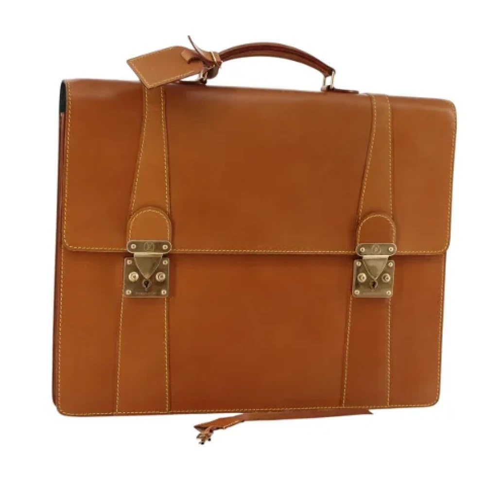 Louis Vuitton Vintage Pre-owned Leather handbags Brown Dames