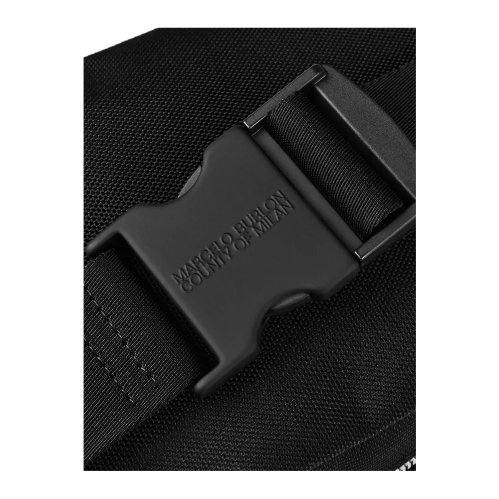 Marcelo Burlon Kleurrijke Cross Logo Heuptas Black Heren