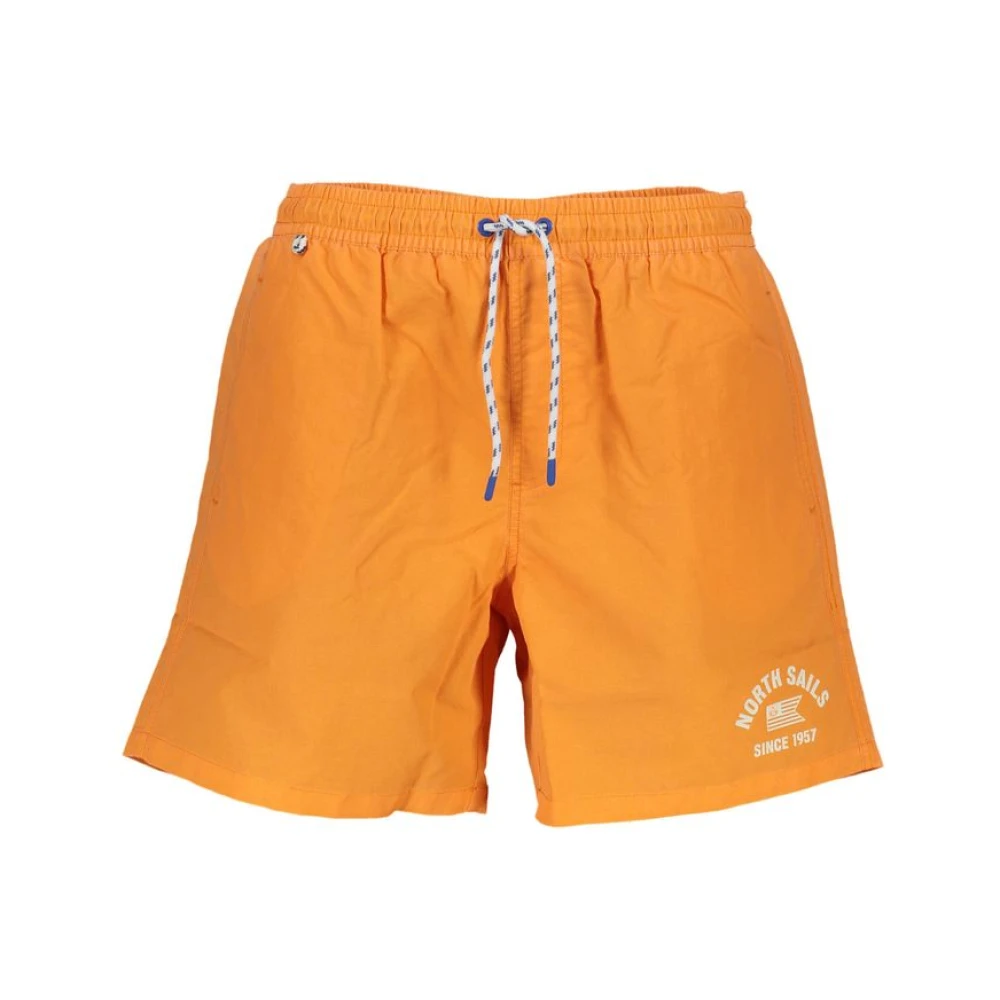 North Sails Orange Swim Trunks - Male - Beachwear - M - Swimwear