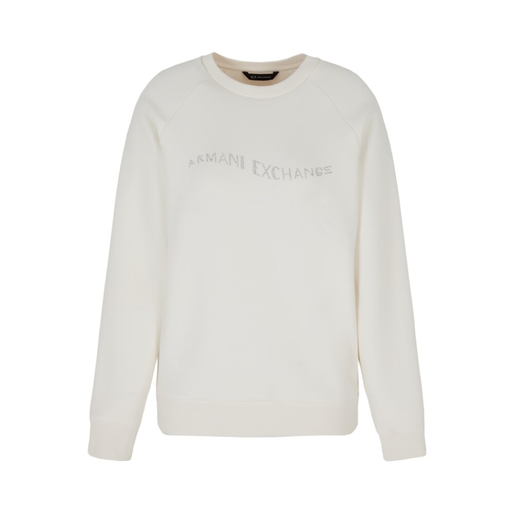 Armani exchange white sweater best sale