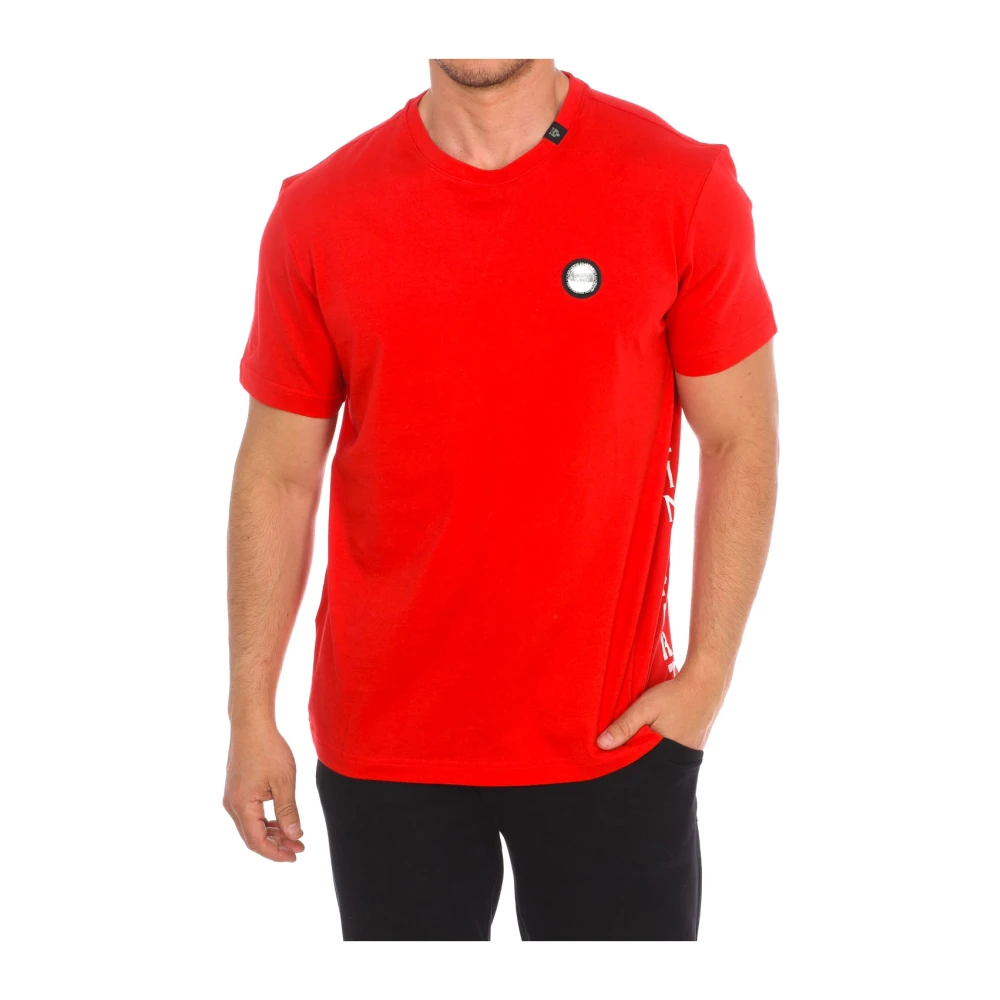Plein Sport Men's Red T-Shirts,, Short Sleeve T-Shirt Large