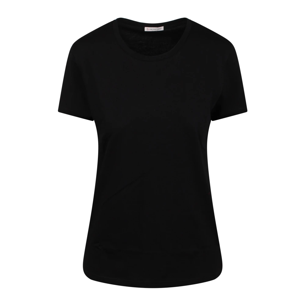 Moncler - Tops > T-Shirts - Black - Moncler - Modalova
