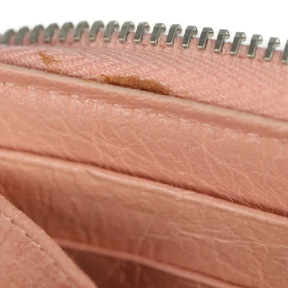 Balenciaga Vintage Pre-owned Leather wallets Pink Dames