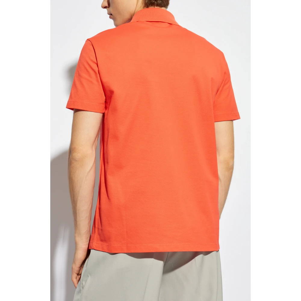 Versace Polo met logo Orange Heren