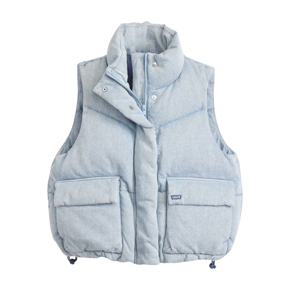 Levi's Westerse Bubble Vest Vier Het Moment Ow Blue Dames