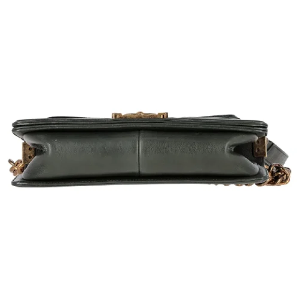 Chanel Vintage Pre-owned Leather crossbody-bags Green Dames