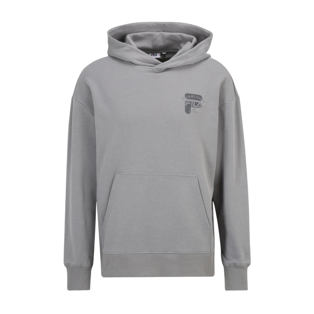 Fila Heren hoodie Baar Fam0333 katoen Gray Heren