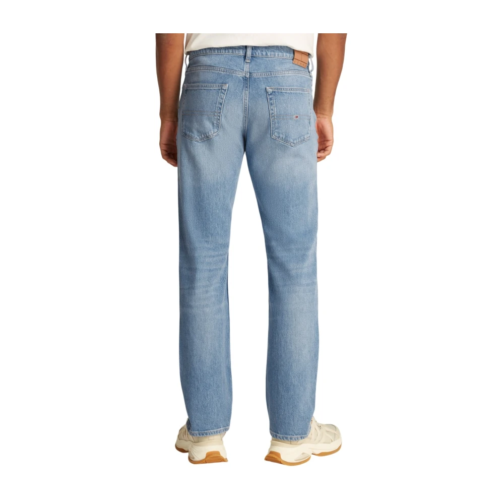 Tommy Jeans Blauwe Slim Fit Straight Leg Jeans Blue Heren