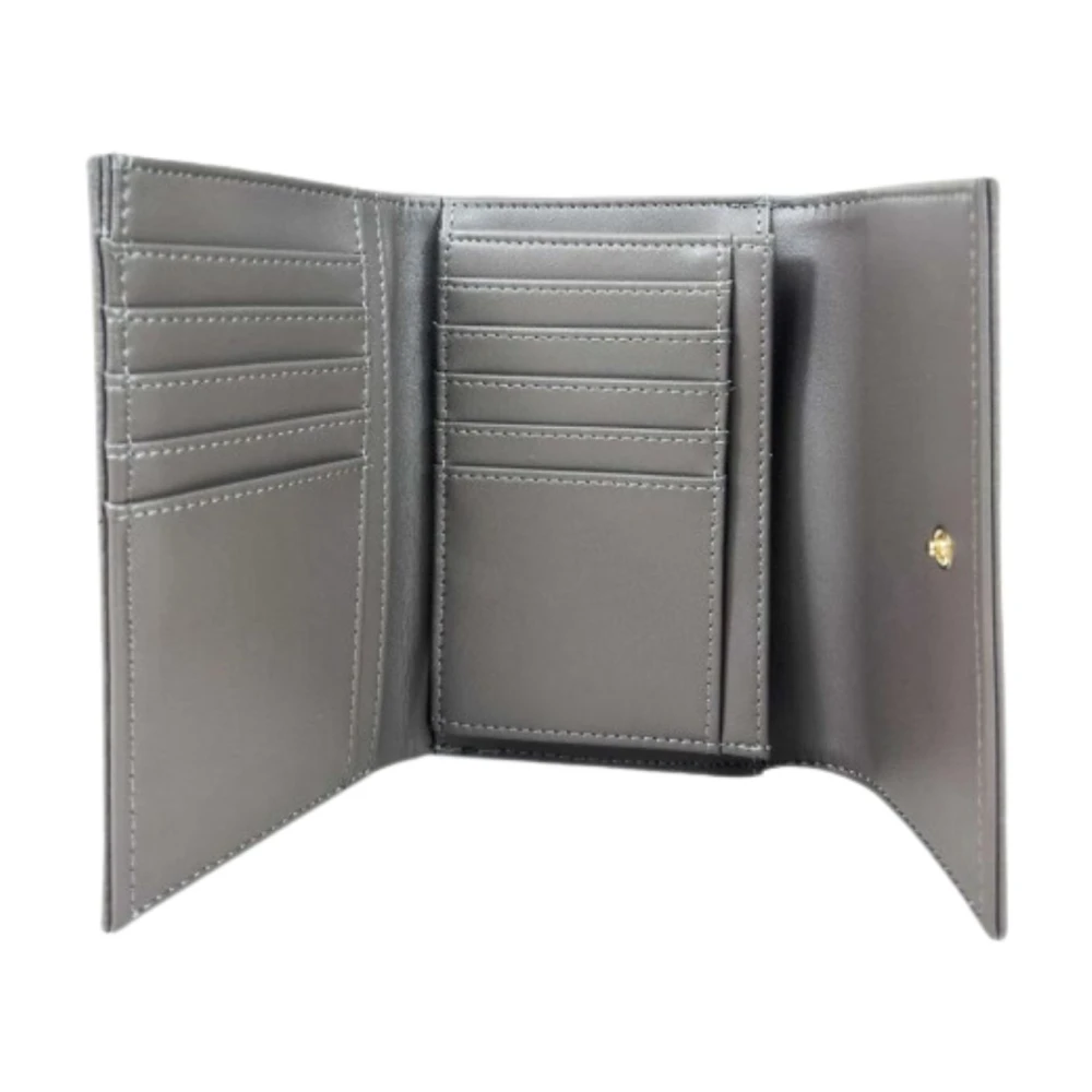 Twinset Grijze Portemonnees met Metalen Logo Gray Dames