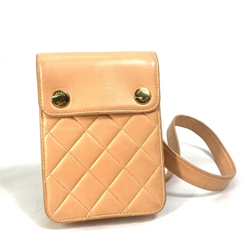 Chanel Vintage Pre-owned Leather chanel-bags Brown Dames