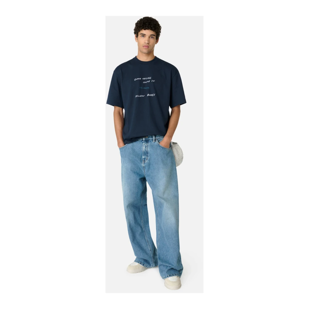 Axel Arigato Geborduurde Relaxte Jeans Blue Heren