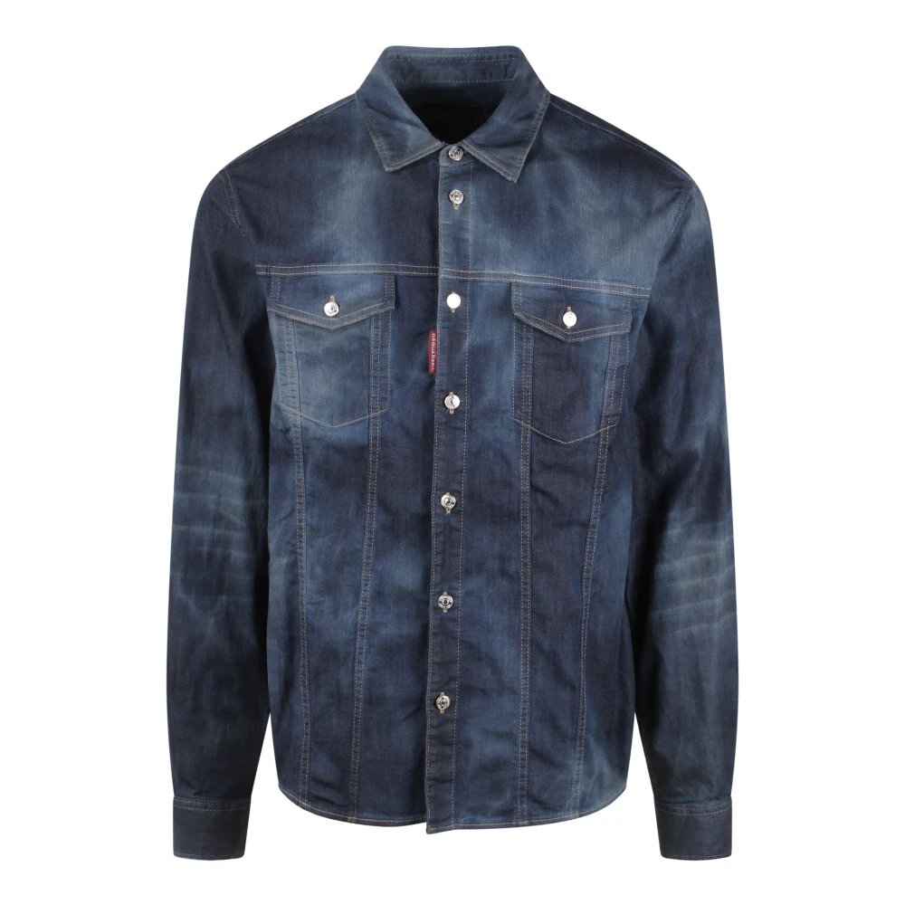 Dsquared2 Blouses & Shirts Blue Heren
