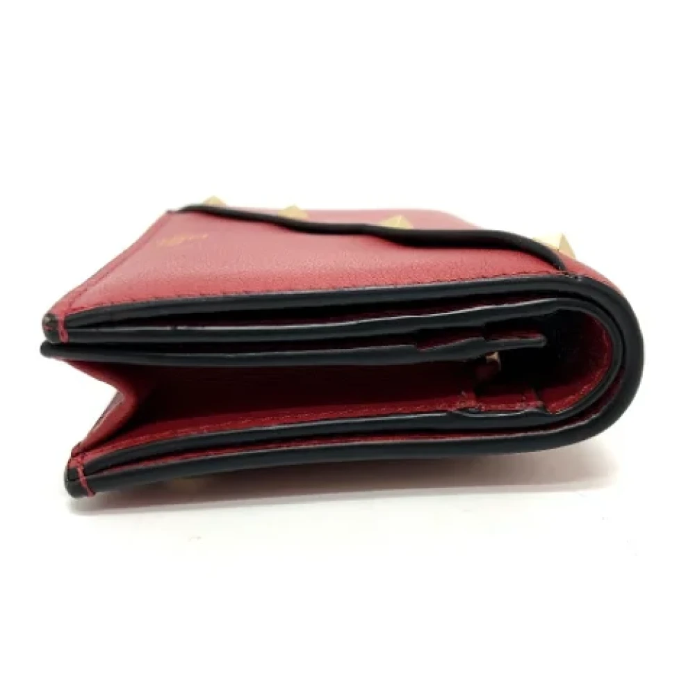 Valentino Vintage Pre-owned Leather wallets Red Dames