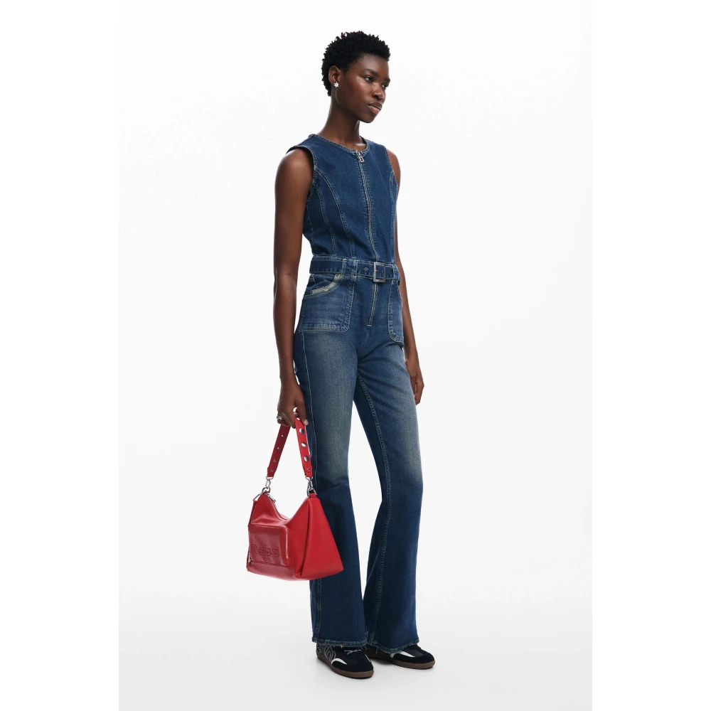 Desigual Rode Schoudertas Rits Sluiting Red Dames
