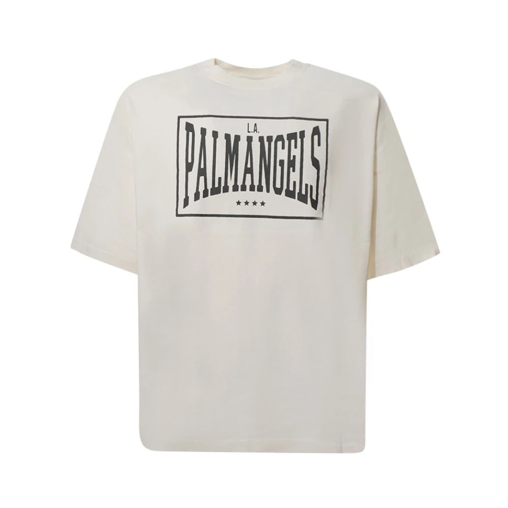 Palm Angels T-Shirts And Polos - Male - T-Shirts - White - M - Tops
