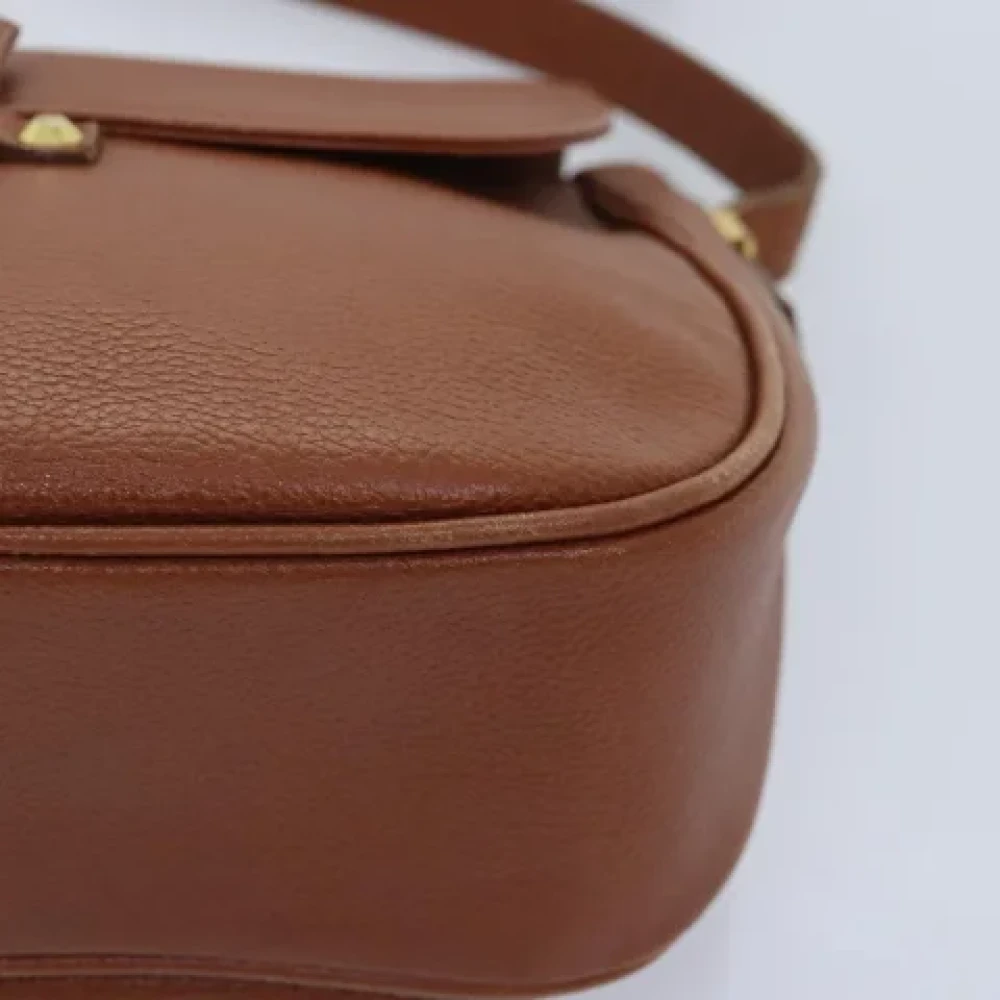 Yves Saint Laurent Vintage Pre-owned Leather shoulder-bags Brown Dames
