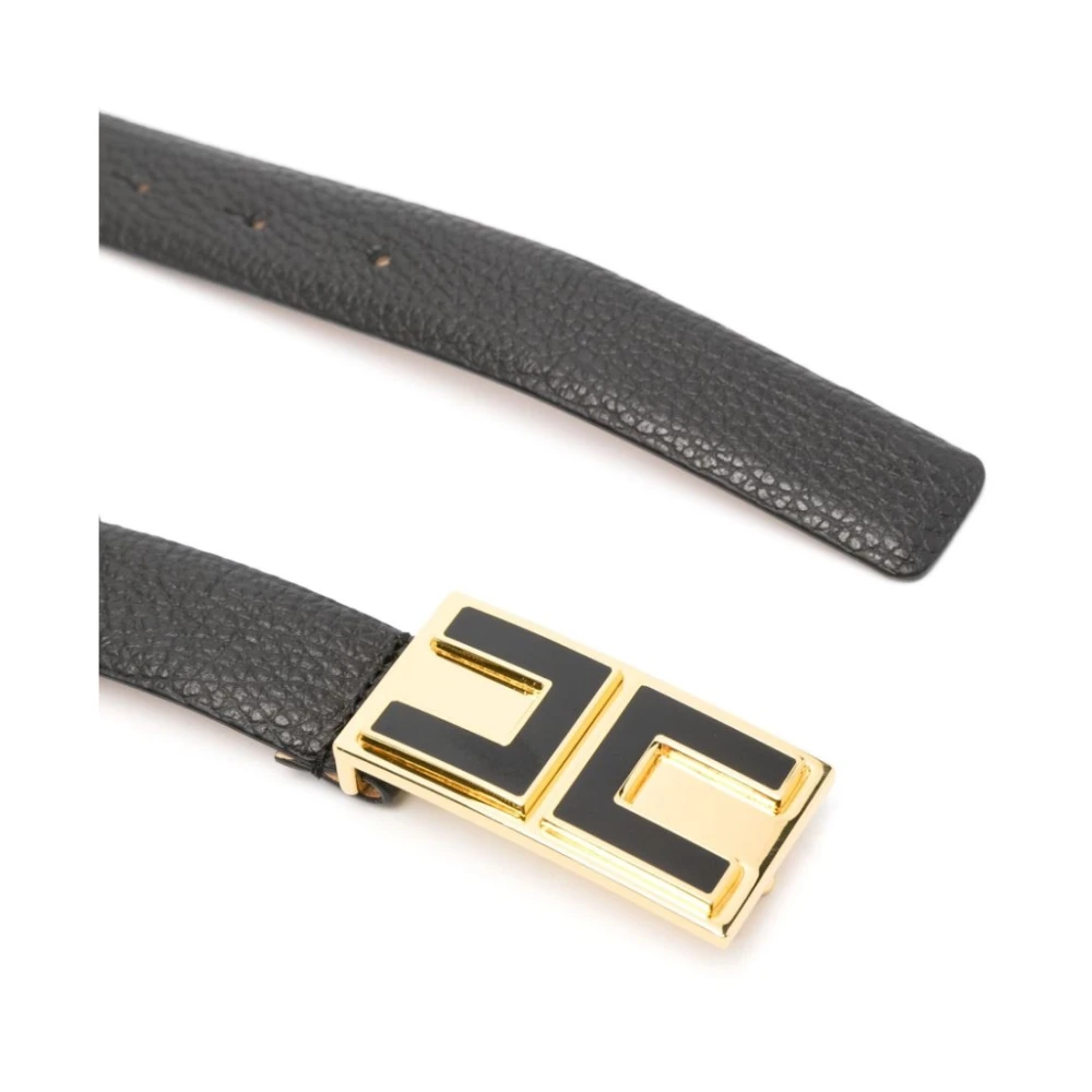 Elisabetta Franchi Stijlvolle Riemen voor Trendy Looks Black Dames
