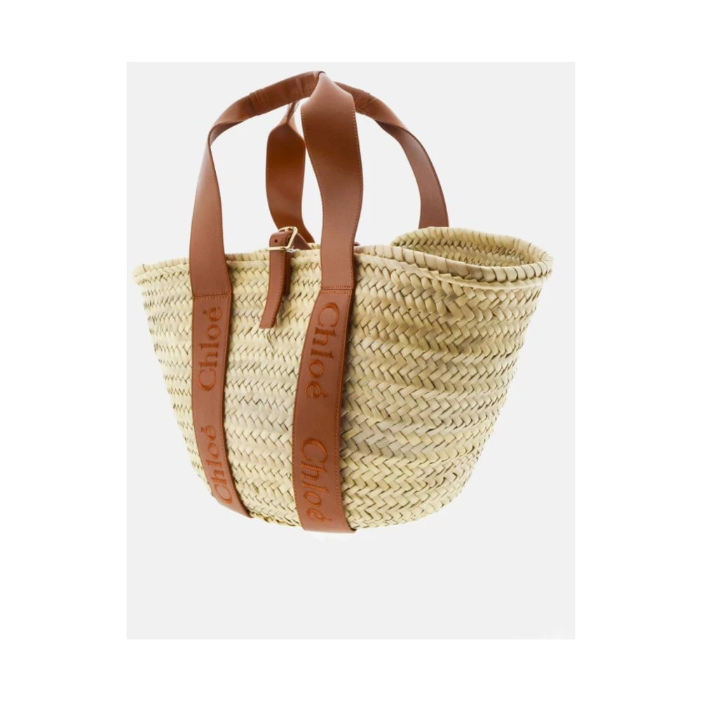 Chloé Middelgrote Karamel Mand Tote Tas Beige Dames