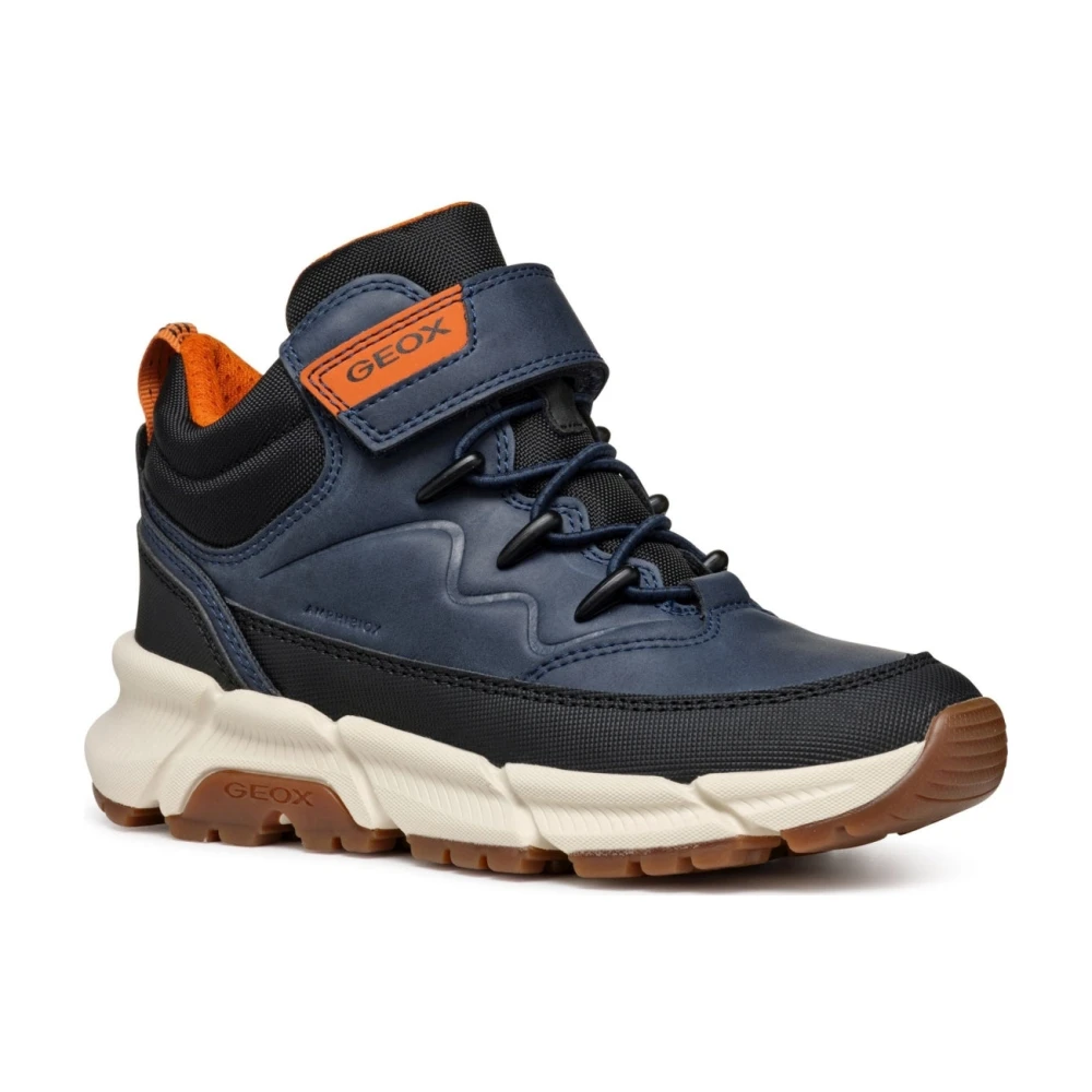 Geox Boys Blue Navy Black Kids Boots - Kids Sneakers - 34 Eu - Kids